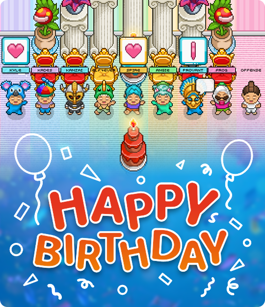 Pixadom 3rd Birthday Hero