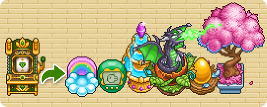 Pixadom Green Slot Machine Prize Pool
