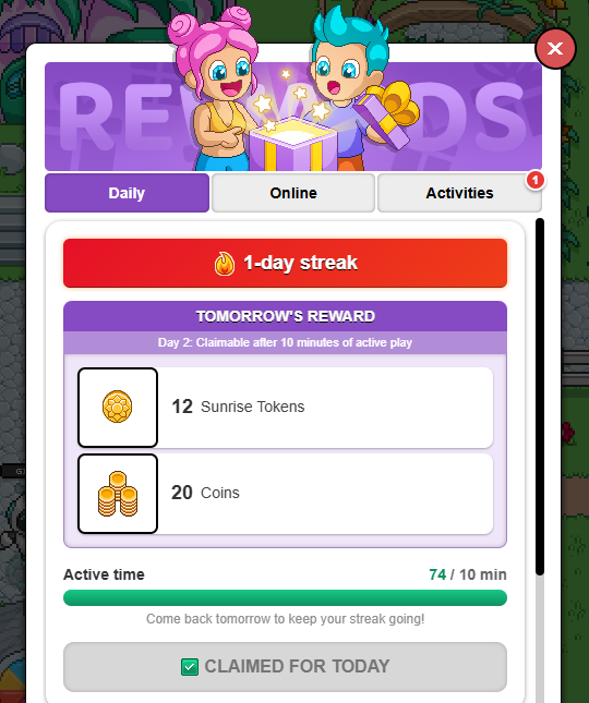 Pixadom Rewards System
